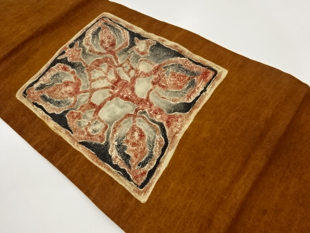JAPANESE NAGOYA OBI / TSUMUGI / SHIKISHI PATTERN